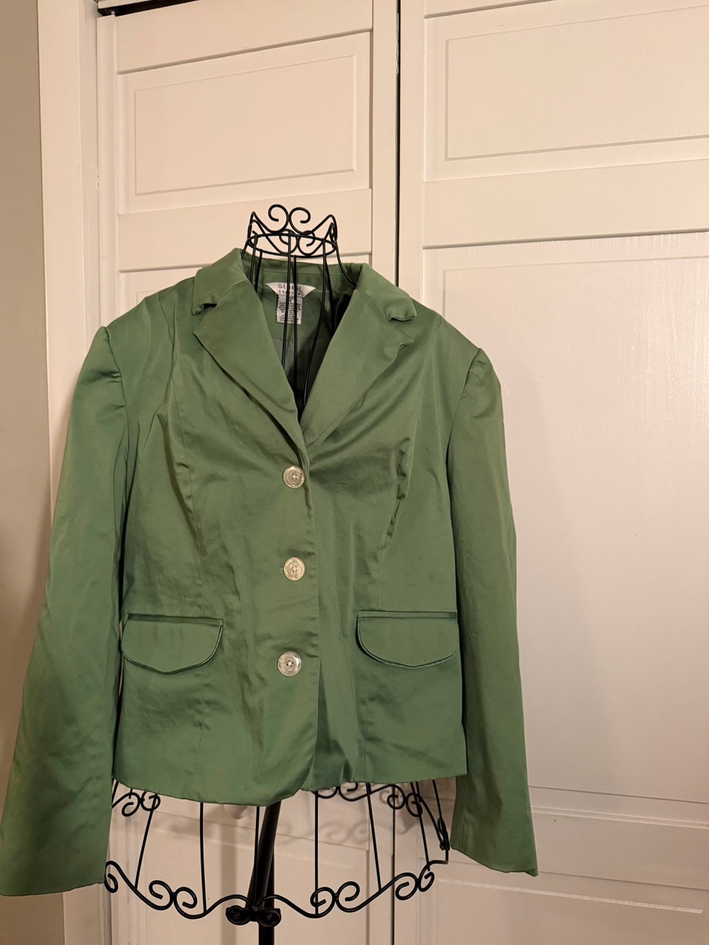 George Sage Green Tailored Blazer